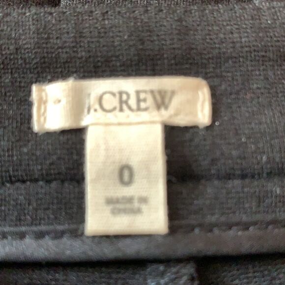 euc J Crew ponte knit pencil skirt back kick sz 0 - Picture 4 of 6